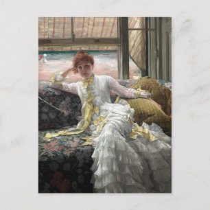 James Tissot Seaside (juli-model van een portret) Briefkaart