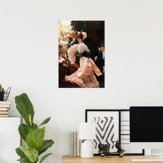 James Tissot The Political Lady Poster (Thuiskantoor)