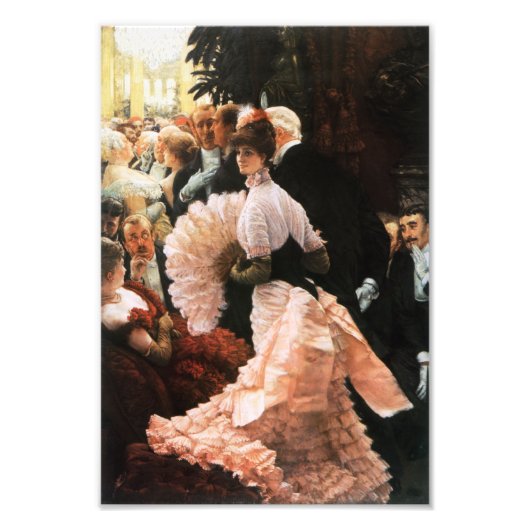 James Tissot The Political Lady Print Foto Afdruk (Voorkant)