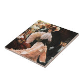 James Tissot The Political Lady Tile Tegeltje (Zijkant)