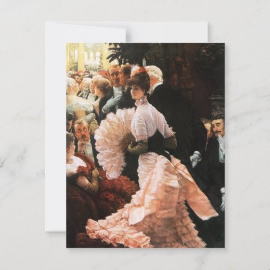 James Tissot The Political Lady Uitnodigingen (Voorkant)