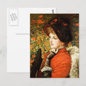 James Tissot - Type Beauty (of Kathleen Newton) Briefkaart (Voorkant / Achterkant)