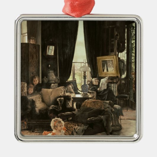 James Tissot | Verbergen en zoeken, c.1880-82 Metalen Ornament (Voorkant)