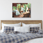 James Tissot Victoriaans Tea Party Canvas Afdruk (Insitu (Slaapkamer))