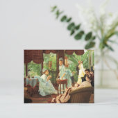 James Tissot Victoriaans Tea Party Note Card Briefkaart (Staand voorkant)