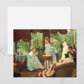 James Tissot Victoriaans Tea Party Note Card Briefkaart (Voorkant / Achterkant)