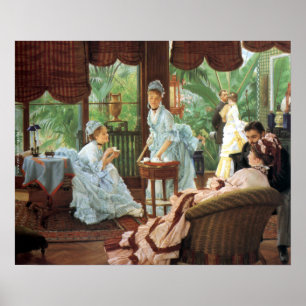 James Tissot Victoriaans Tea Party Poster