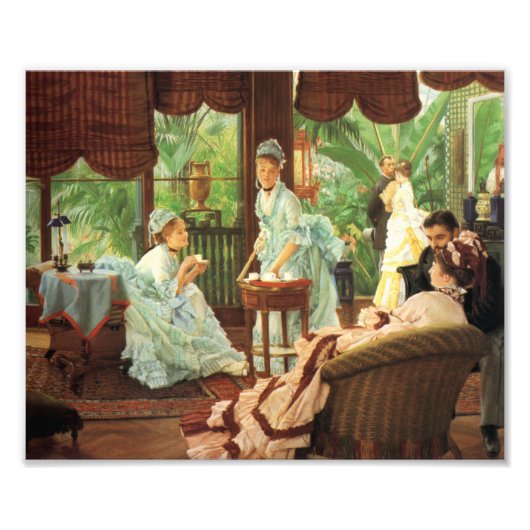 James Tissot Victoriaans Tea Party Print Foto Afdruk (Voorkant)