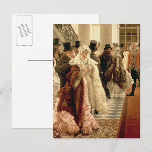 James Tissot | Vrouw van Mode , 1883-5 Briefkaart (Voorkant / Achterkant)