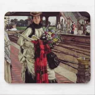 James Tissot   Wachten op het station Muismat