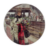 James Tissot | Wachten op het station Snijplank (Voorkant)