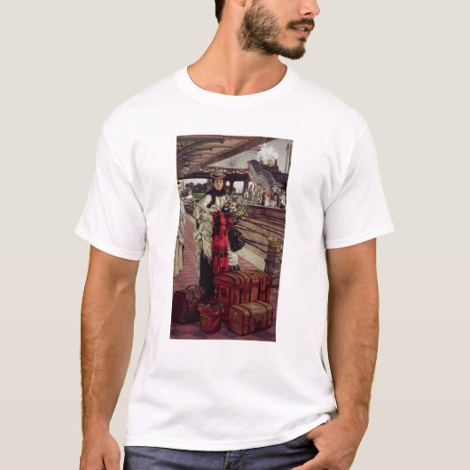 James Tissot | Wachten op het station T-shirt (Voorkant)