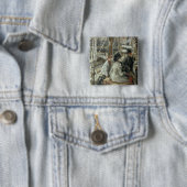 James Tissot | Water, c.1881-2 Vierkante Button 5,1 Cm (In situ)