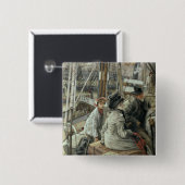 James Tissot | Water, c.1881-2 Vierkante Button 5,1 Cm (Voorkant /achterkant)