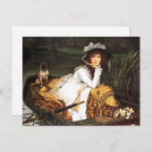 James Tissot Young Lady in a Boat Briefkaart (Voorkant / Achterkant)