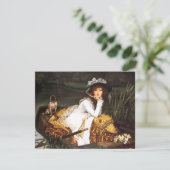 James Tissot Young Lady in a Boat-uitnodigingen Kaart (Staand voorkant)