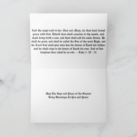 James Tissot's "De Aankondiging" Advent / Kerstmis Feestdagen Kaart (Binnen)