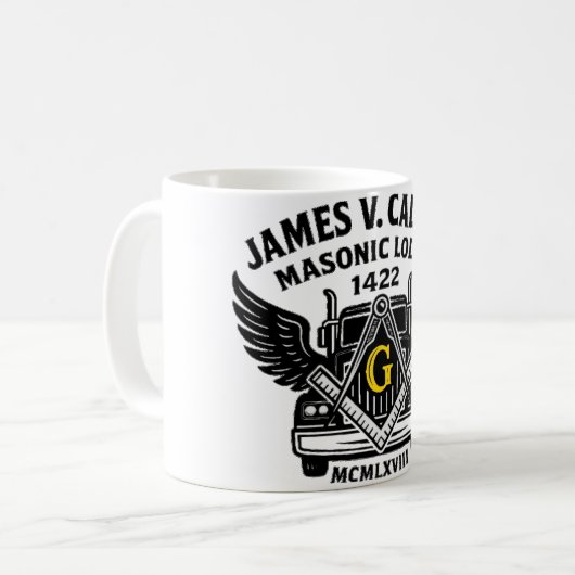 James V. Callan Lodge #1422 Koffie Mok (Voorkant links)