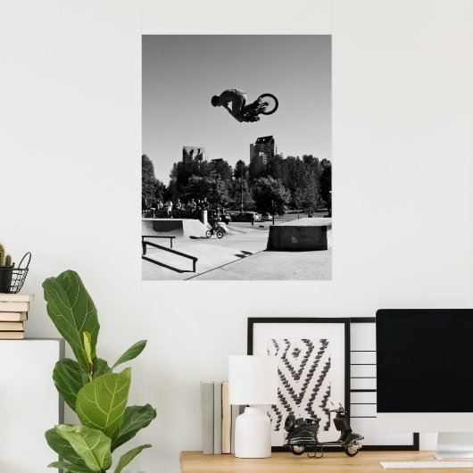 James Van De Kamp BMX Table Poster (Thuiskantoor)
