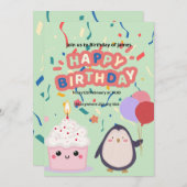 James verjaardag uitnodigingskaart kaart (Voorkant / Achterkant)