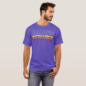James Voornaam Grappig Vin T-shirt (Voorkant volledig)