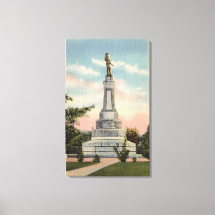 James W. Marshall Monument Uitzicht # 1 Canvas Afdruk