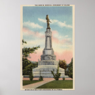 James W. Marshall Monument Uitzicht # 1 Poster