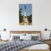 James W. Marshall Monument Uitzicht # 2 Canvas Afdruk (Insitu (Slaapkamer))