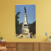 James W. Marshall Monument Uitzicht # 2 Canvas Afdruk (Insitu (Woonkamer))