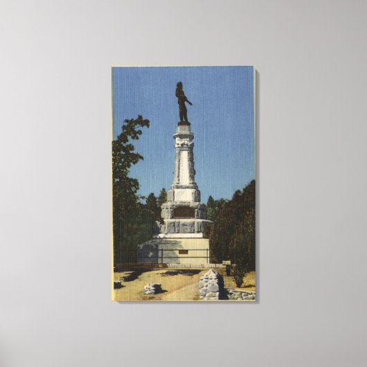 James W. Marshall Monument Uitzicht # 2 Canvas Afdruk (Voorkant)