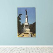 James W. Marshall Monument Uitzicht # 2 Canvas Afdruk (Insitu (Houten vloer))