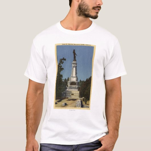 James W. Marshall Monument Uitzicht # 2 T-shirt (Voorkant)