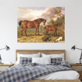 James Ward Paardenschilderij Canvas Afdruk (Insitu (Slaapkamer))