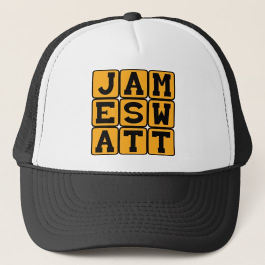James Watt, Schotse uitvinder Trucker Pet (Voorkant)