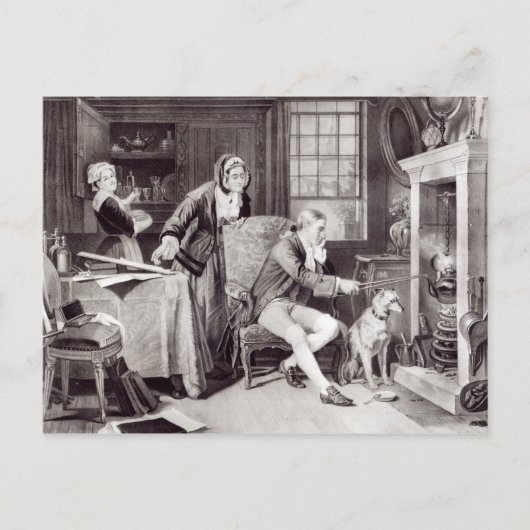 James Watt speelt met Steam Briefkaart (Voorkant)