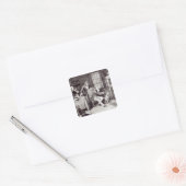James Watt speelt met Steam Vierkante Sticker (Envelop)