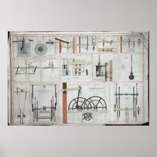 James Watt Steam Engine Poster (Voorkant)