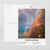James Webb Orion Constellation Bar (NIRCam Afbeeld Briefkaart (Voorkant / Achterkant)