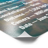 James Webb Orion Constellation Bar (NIRCam Afbeeld Foto Afdruk (Hoek)