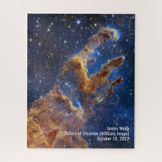 James Webb Pillars of Creation Nebula NIRCam Afbee Legpuzzel (Verticaal)