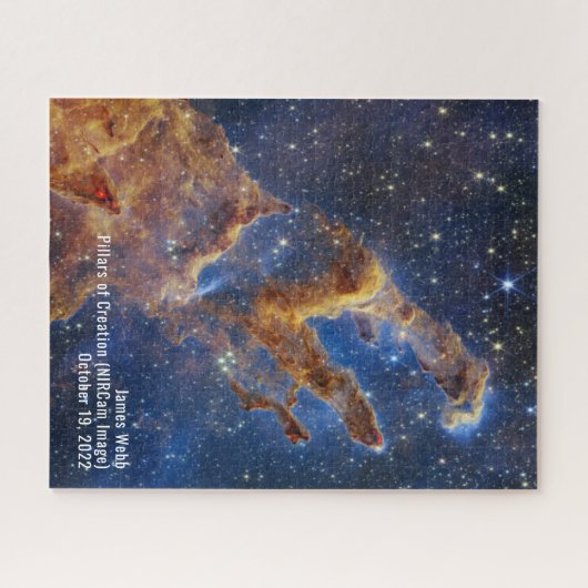 James Webb Pillars of Creation Nebula NIRCam Afbee Legpuzzel (Horizontaal)
