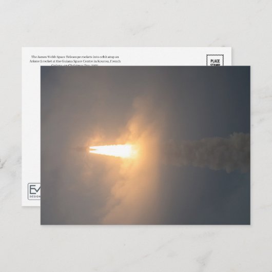 James Webb Rocket Launch Briefkaart (Voorkant / Achterkant)