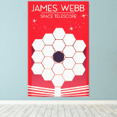 james webb ruimte telescoop, canvas afdruk (Insitu (Houten vloer))