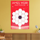 james webb ruimte telescoop, canvas afdruk (Insitu (Woonkamer))