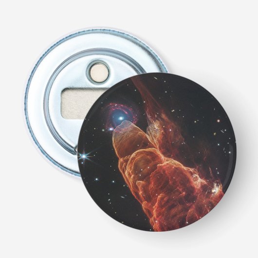 James Webb-ruimtetelescoop Cosmic Tornado Button Flesopener (Voorkant)
