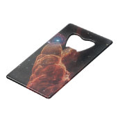 James Webb-ruimtetelescoop Cosmic Tornado Creditkaart Flessenopener (Achterkant Gekanteld)