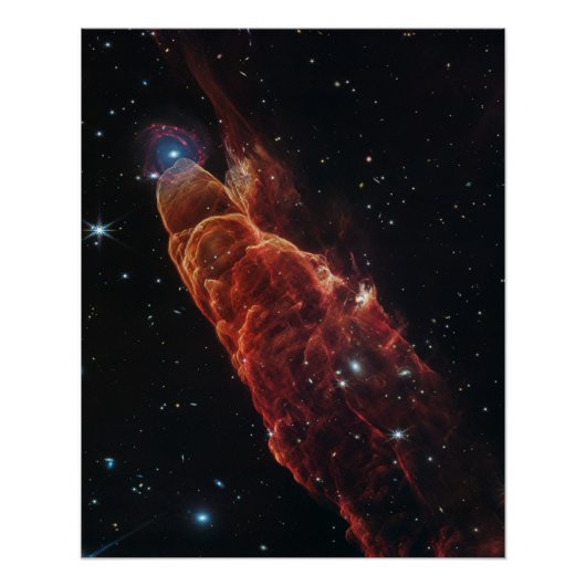 James Webb-ruimtetelescoop Cosmic Tornado Perfect Poster (Voorkant)