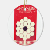 james webb ruimtetelescoop, keramisch ornament (Links)