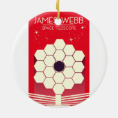 james webb ruimtetelescoop, keramisch ornament (Achterkant)