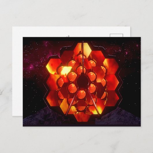 James Webb Space Telescope 2021 herdenking Briefkaart (Voorkant / Achterkant)